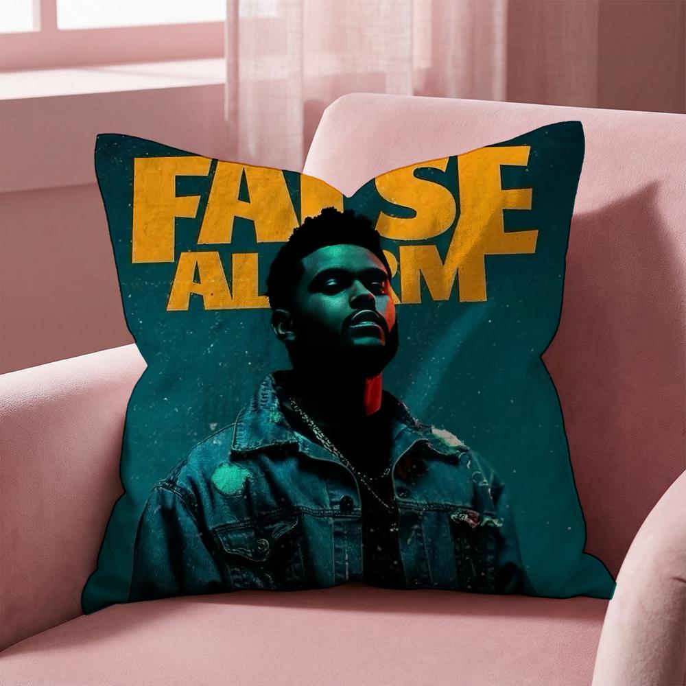 Чехол на подушку The Weeknd SINGER, Многоцелевой чехол для дома и автомобиля - Двусторонний, Мягкий и Прочный для Ежедневного Использования