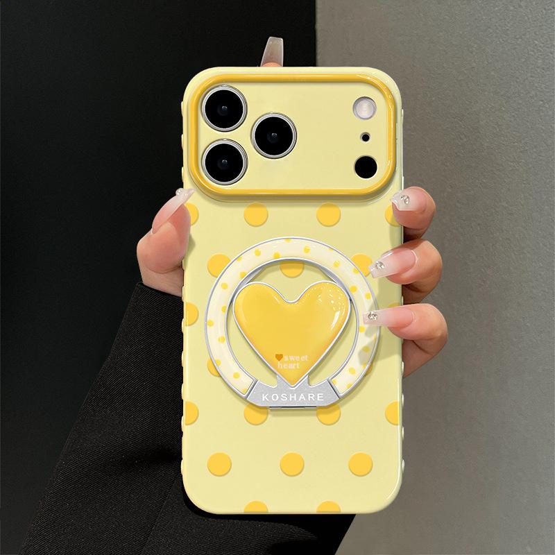 Подходит для чехла на мобильный телефон Apple 11promax 11 Корейский простой iphone11 в горошек с любовью держатель 11 большие окна