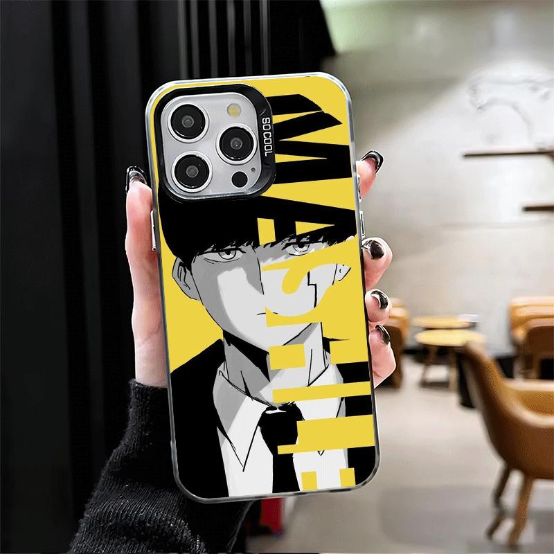 Мэшл Магия и Мышцы Аниме Мягкий Чехол для Телефона для iPhone 15 16 17 Pro Max 17Air 16E 14 Plus 13 12 Mini Ударопрочный Задний Чехол Sh