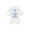 Uniqlo Футболка унисекс с круглым вырезом и принтом в виде букв, топ Белый 434377-00