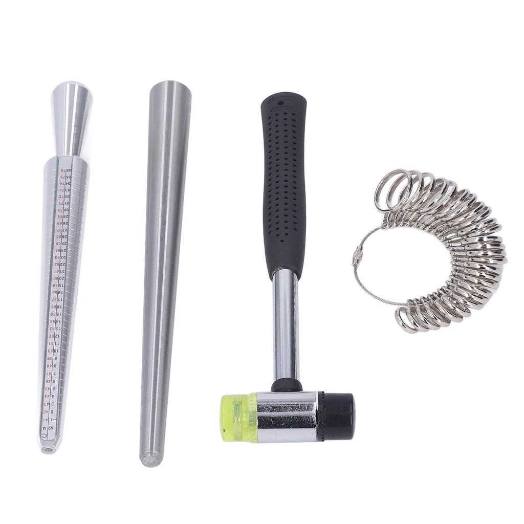 Кольцо оправки калибровочные кольца измерительный прибор резиновый молоток палка набор для изготовления ювелирных изделий