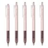 Ручка-гелевая Tombow Pencil Monograph Light, Розово-Черный Корпус, Черные Чернила, 5 шт. (BJ-MGLE81-5P)