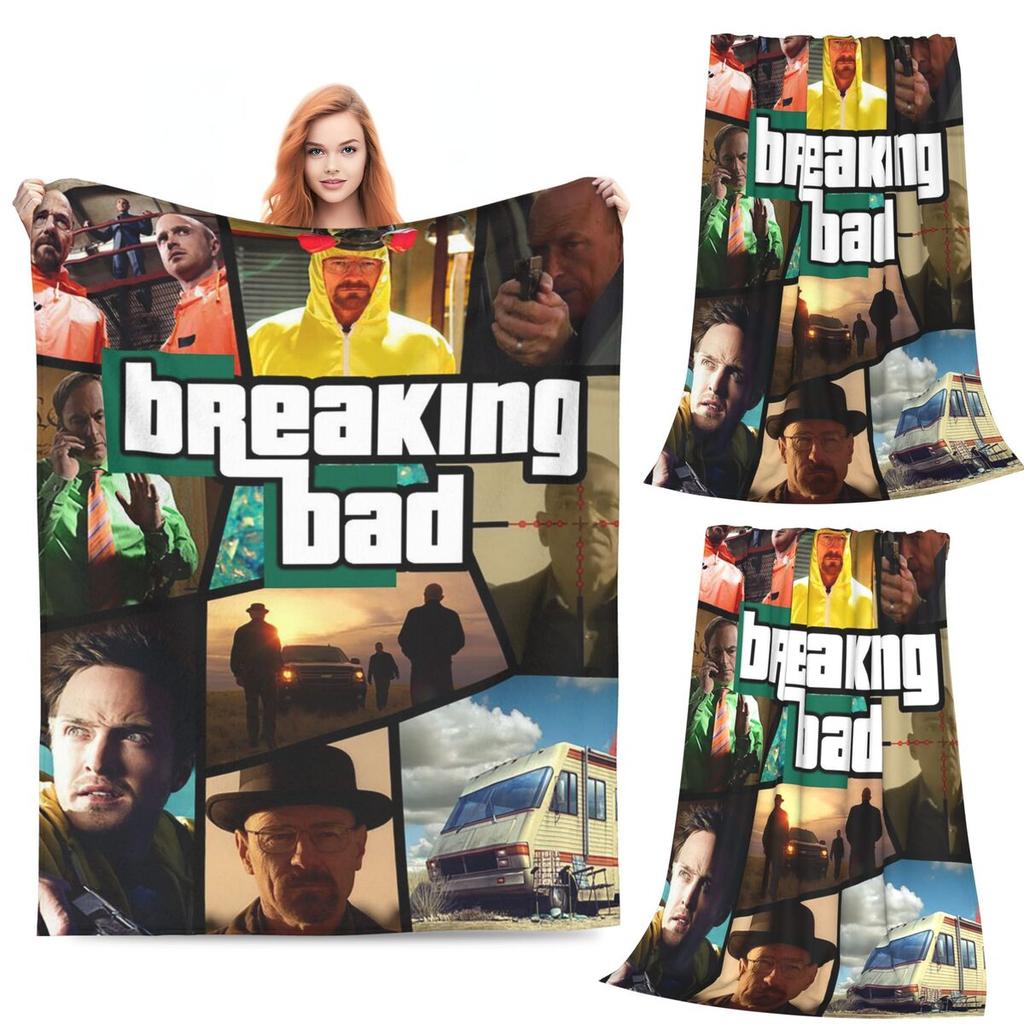 Movie Breaking Bad Blanket Soft Warm Flannel Throw Blanket Plush for Bed Living room Picnic Travel Home Sofa