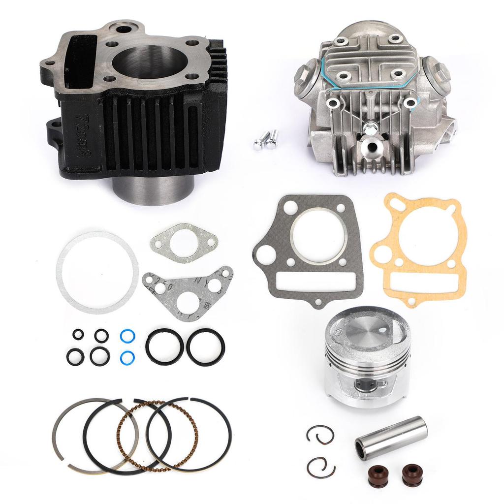 Top End Rebuild Kit Cylinder Head Piston For Honda CT70 CRF70 ATC70 XR70 TRX70