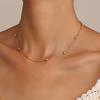 Gold Color Bead Chain Chocker Necklace for Women Female Simple Short Clavicle Chain Necklace Jewelry Gift
