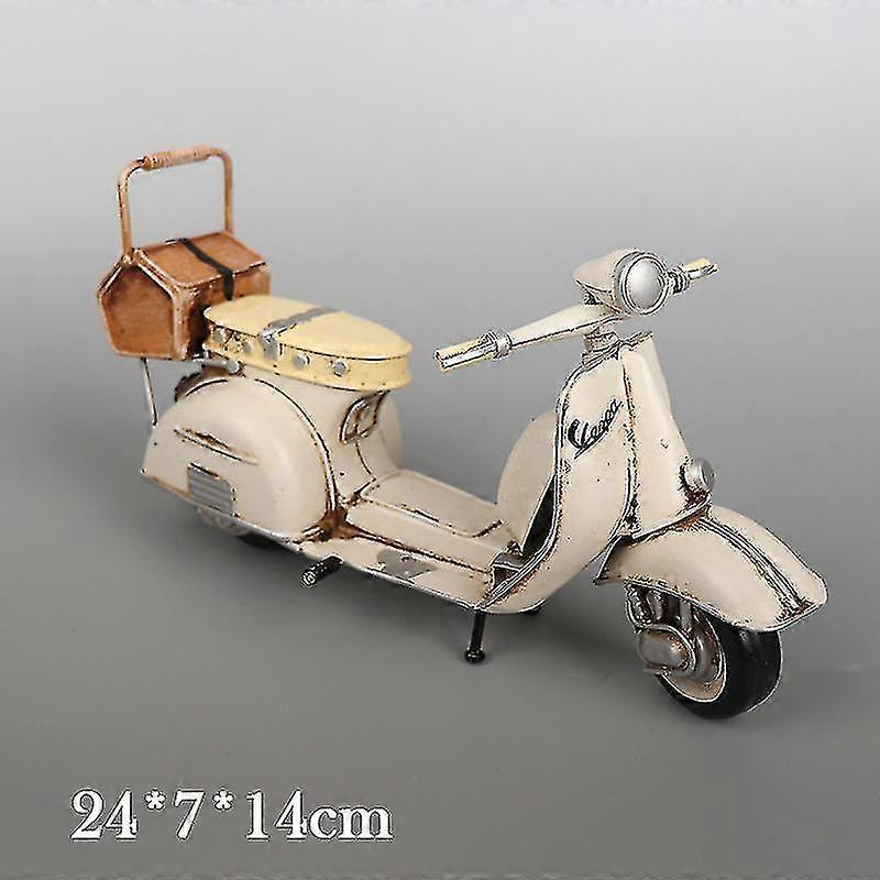 Vespa Scooter Model Vintage   Motor Car Die-Cast Static Model Gift For Kids Fans