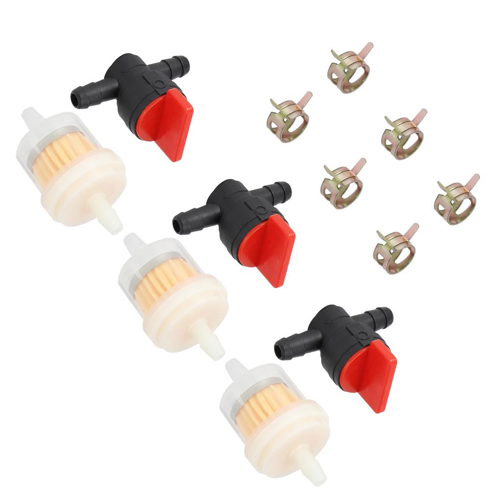 G1/4 топливный бак запорный клапан отсечки фильтр зажим комплект для садовой кусторез газонокосилка карбюратор