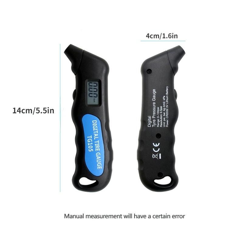Цифровой автомобильный манометр для шин, измеритель давления воздуха с ЖК-дисплеем, манометр, барометр, тестер для автомобиля, грузовика, мотоцикла, велосипеда, автомобильный Стайлинг
