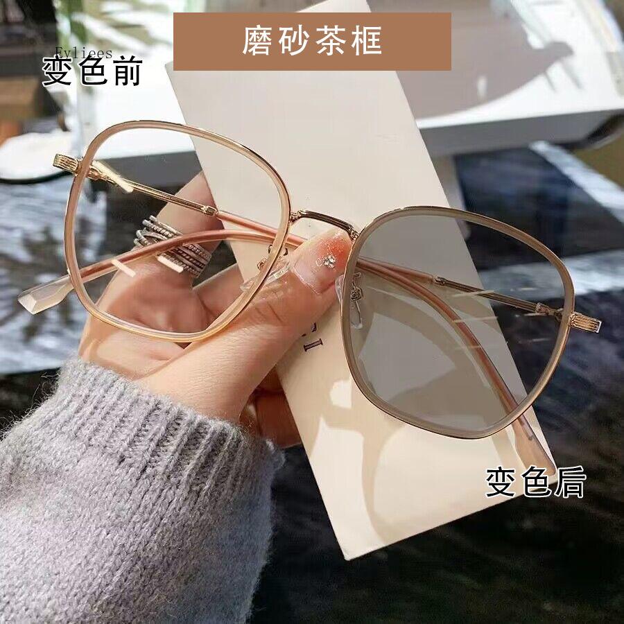 Уличные фотохромные солнцезащитные очки с защитой от ультрафиолета, модные модные очки без прицела, женские близорукие очки, диоптрии-4,0