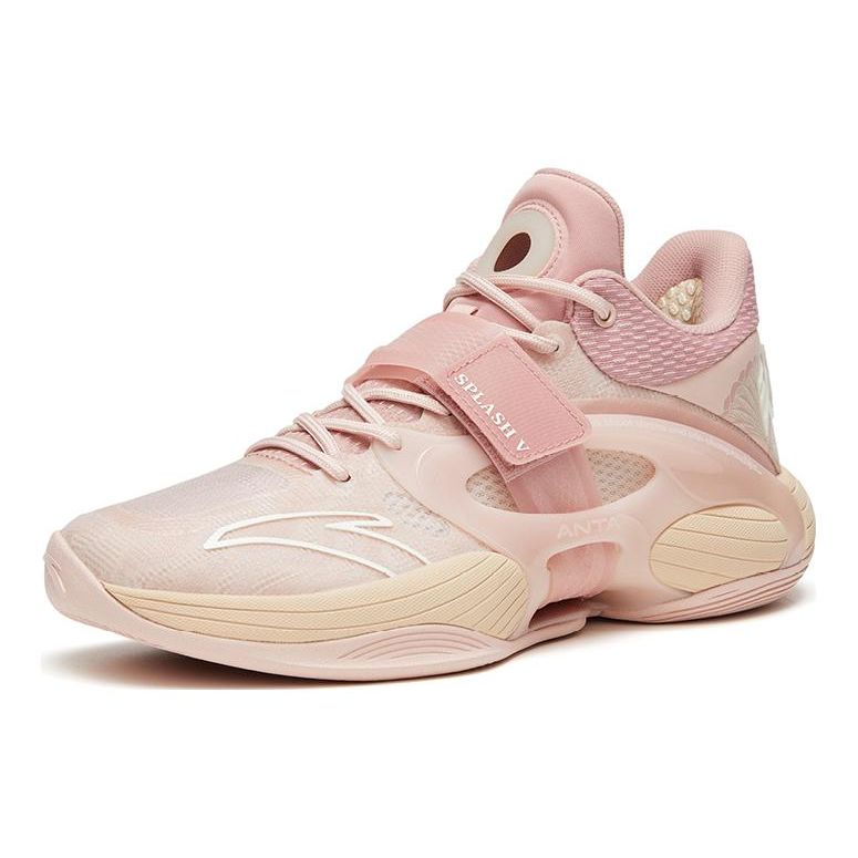 Anta Баскетбольные кроссовки Water Flower 5 Hawaii Hotel с амортизацией, нескользящие, износостойкие, мужские, розовые 112321108-3