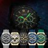 CURREN 8464 Men's Quartz Watch Calendar Fashion Multifunctional Waterproof Silicone Luminous Casual Business Watches Sports Male Wristwatch