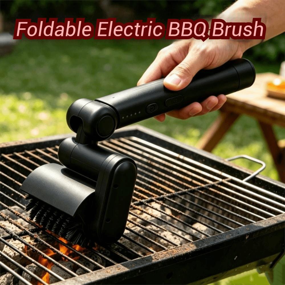 Detachable Electric Grill Brush Stainless Steel Barbecue Cleaner Tools  Outdoor Use