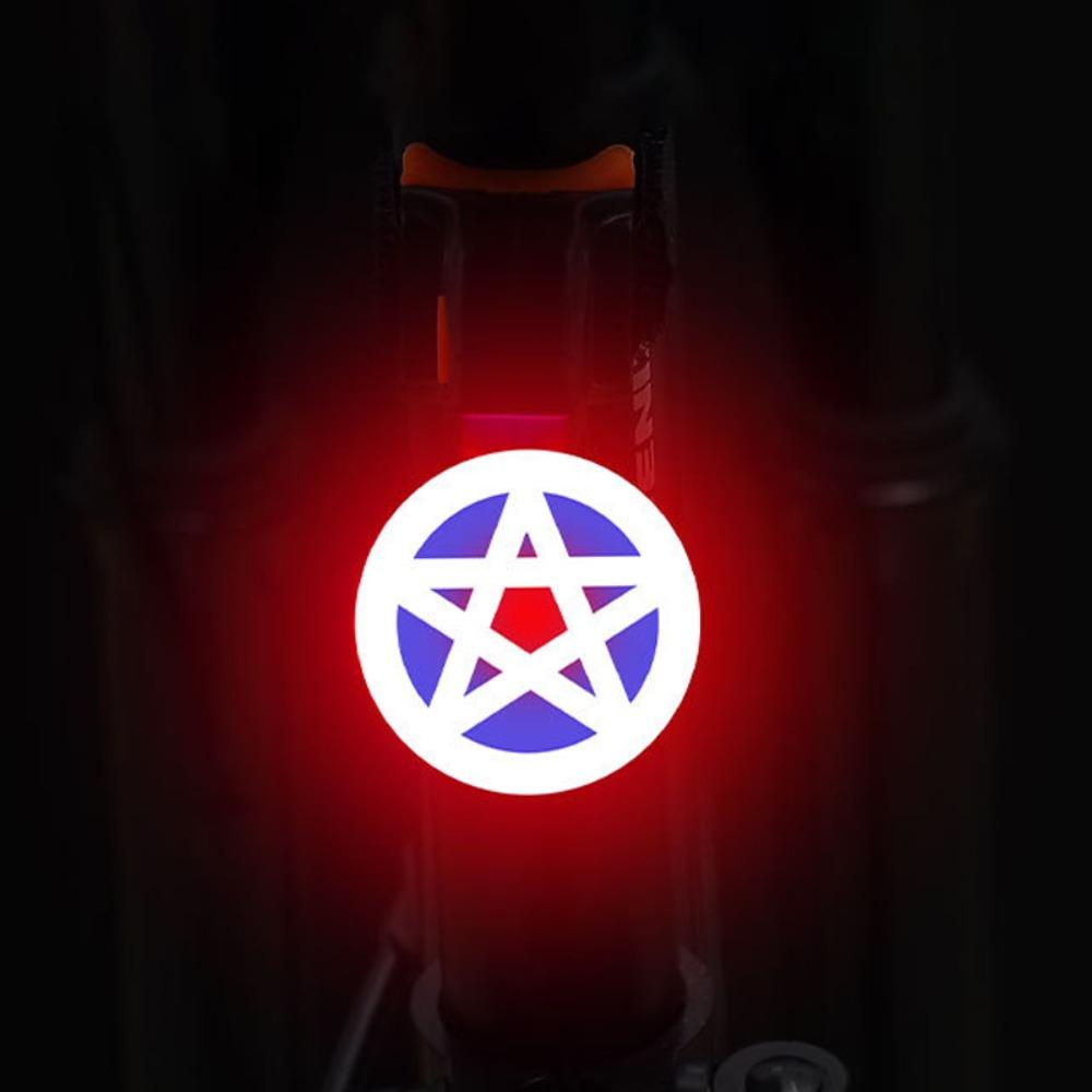 Outdoor Led Warning Bike Lights USB Charging Tail Lamp Creative Bicycle Accessories