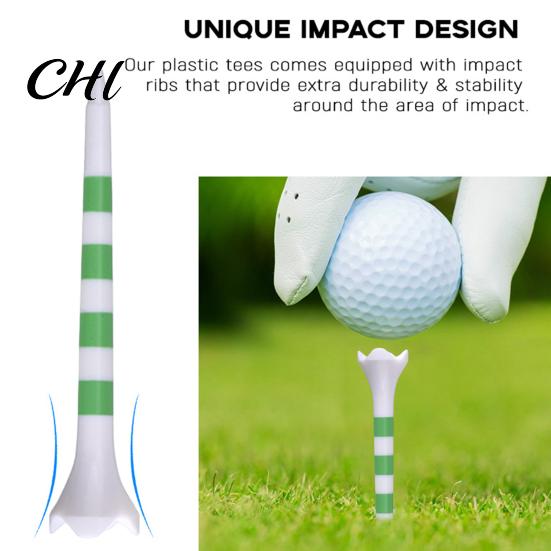 Stable Golf Tees 20Pcs High Stability Low Friction Unbreakable Simple Installation Short Training Tools Tool
