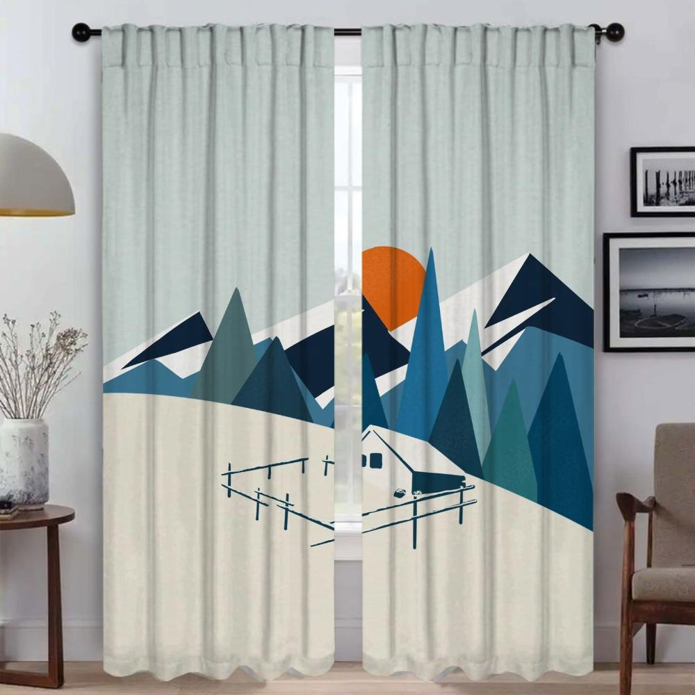 Исцеление — это закат. Оконная штора для комнаты 2. Панельные шторы для спальни. Оттенки. Разделение. Домашний интерьер. Шторы. Гостиная. Камера.