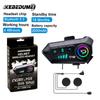 Bluetooth Motorcycle Helmet Headset 5.3 Wireless IPX6 Waterproof Noice Reduction Earphone 2000mah Long Standby Handsfree