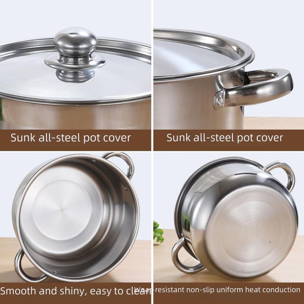 5 шт. Набор кастрюль с крышкой, кастрюля для пасты с ручками, индукционная кастрюля для кухни, набор кухонных принадлежностей для домашнего ресторана