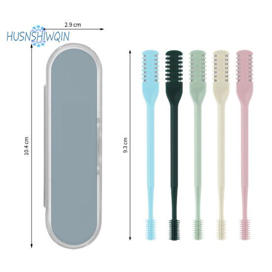 Ручной прибор для удаления волос в носу с двойной головкой - вращающийся на 360 градусов, острый, триммер для волос в носу унисекс для взрослых