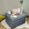 Серая деревянная коробка - CREATIVE DECO - 50 x 40 x 30 см - Деревянное хранение - Деревянный ящик