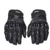 Leather Motorcycle Gloves for Men Women Breathable Motorbike Powersports Riding Gloves with Carbon Fiber Protection