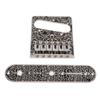 6 Saddles Bridge Replacement Metal Bridge with Plate Spanner Screws Set for Electric Guitar