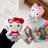 Sanrio Hawaii Swimming Ring Hello Kitty Plush Toys Pendant Backpack Keychain Cute Plushies Doll Decoration Holiday Gifts