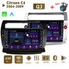 For Citroen C4 C-Triomphe C-Quatre 2004-2009 With Button Knob Car Radio Multimedia Carplay 2Din Stereo Audio Android Video 2+32GB