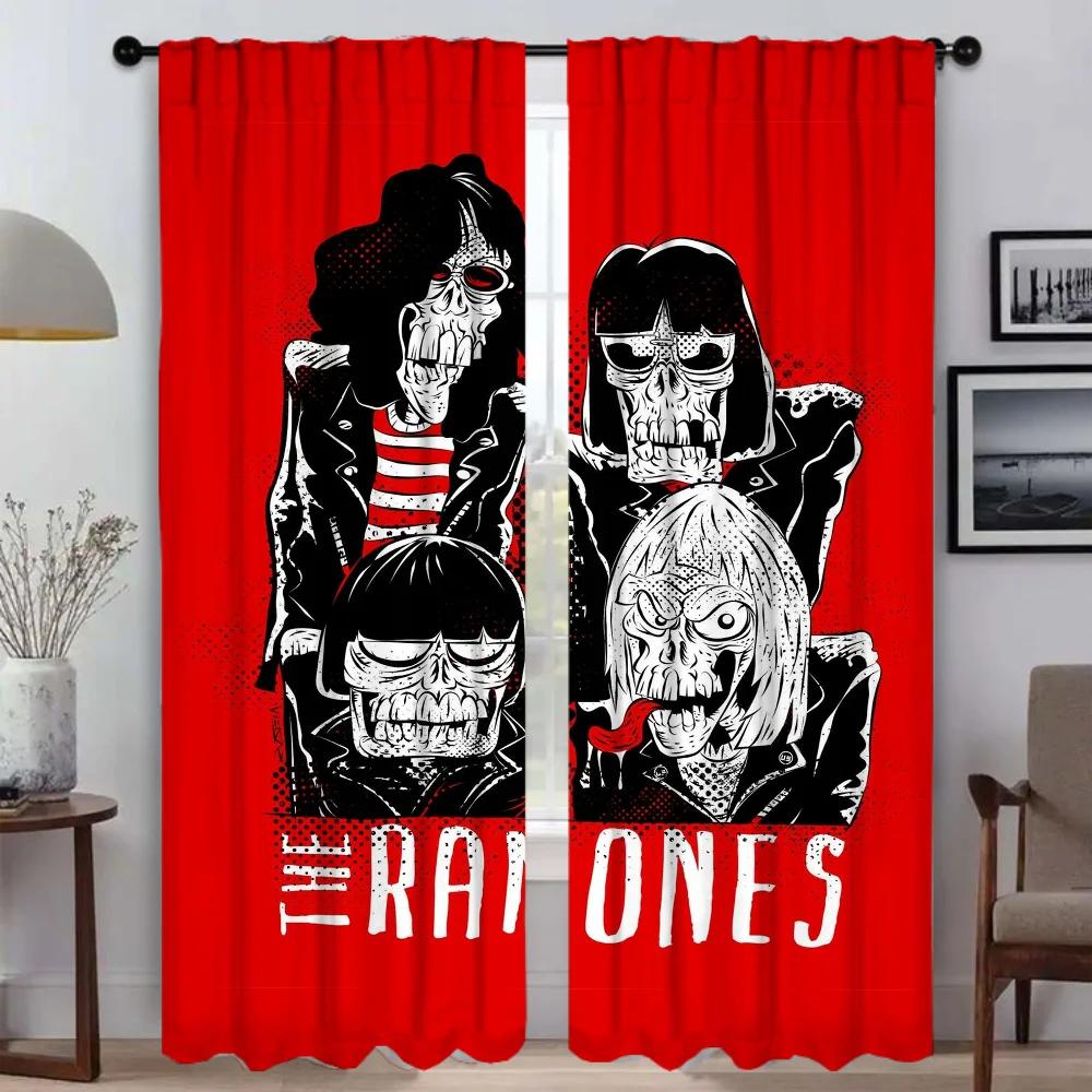 Разделительные шторы Ramones для современной гостиной, шторы для затемнения, шторы для домашнего интерьера, 2 штуки, тюль для штор на окна в спальню
