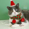 Puppy Scarf Snowflake Pattern Decorative 2 Colors Xmas Holiday Dress-up Scarf Cat Neckerchief Pet Supplies