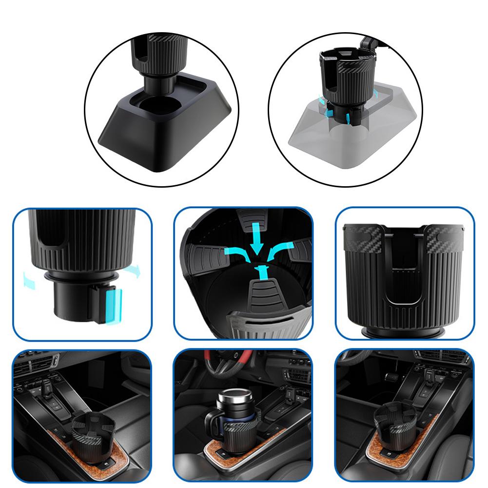 Расширитель подстаканника для автомобиля, держатель для бутылок с кофе и напитками, адаптер-расширитель для больших бутылок, кружек в 3.0 4.4 дюйма