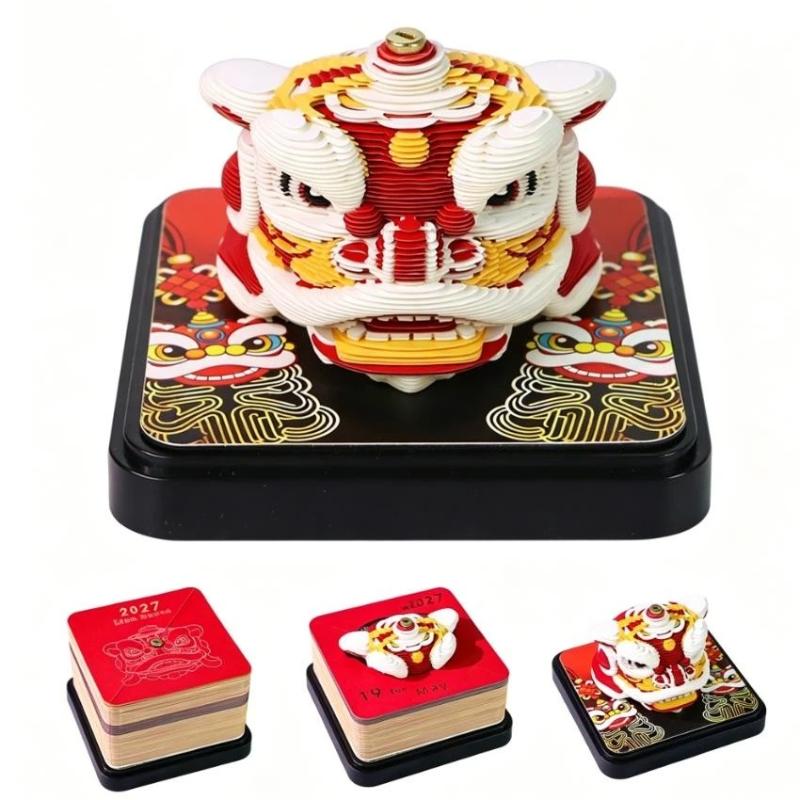 Unique 2027 Desk Calendar 3D Paper Carving for Enhanced Planning and Home Decor