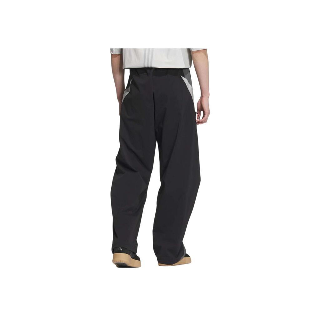 Adidas Futsal Warm Tracksuit Bottoms Loose Comfortable Versatile Retro Sports Long Pants Casual Pants Men Bottoms Black Dark-Gray JI8747