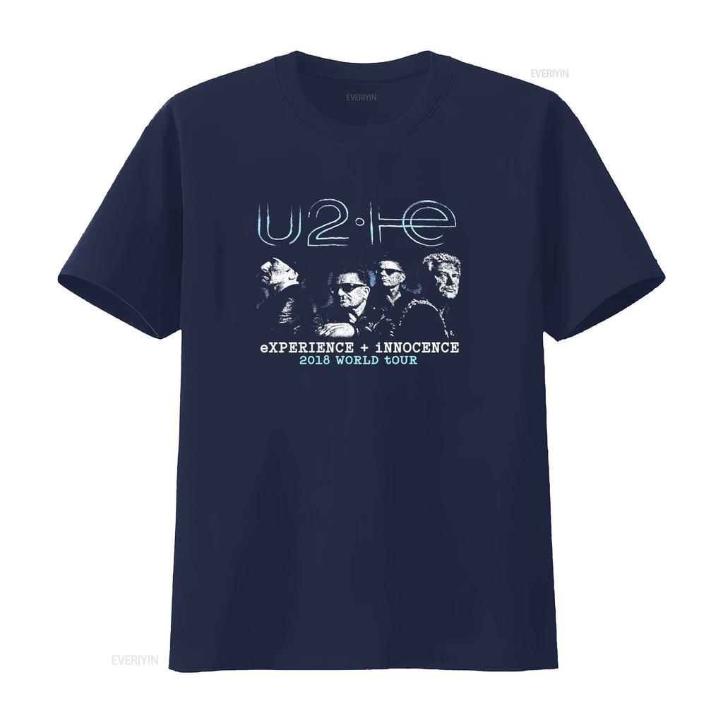 Y2k U2 Bono 2018 Double Sided Band Tour T Shirt Experience Innocence Us Europe Vintage Top For Everyday Wear Fashion