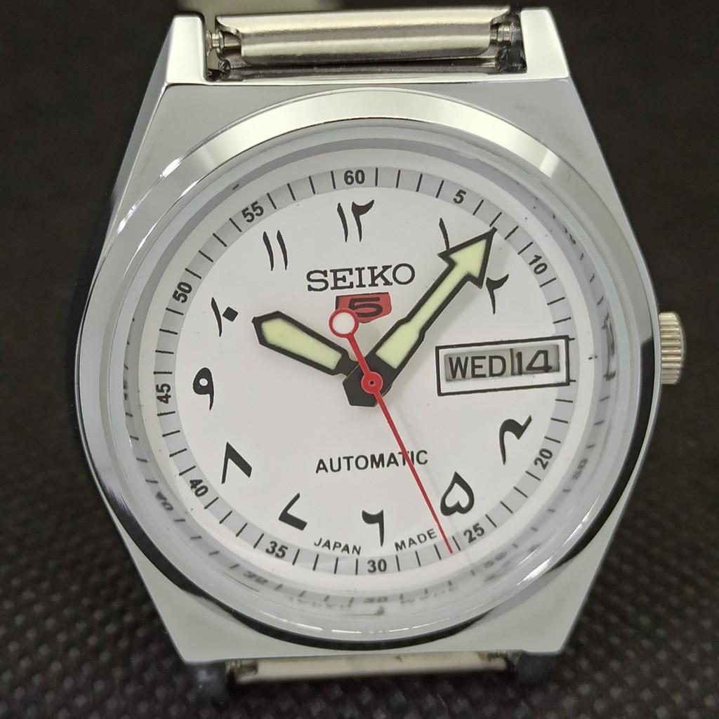 ВОССТАНОВЛЕННЫЕ ВИНТАЖНЫЕ МУЖСКИЕ ЧАСЫ SEIKO 5 AUTOMATIC JAPAN DAY/DATE 533c-a279955-2
