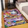 Multiple Sizes P-Pokemon Gengar Cards Printed Carpets Rugs for Living Rooms Bedroom Bedside Floor Mat Area Rug Home Decor Gifts