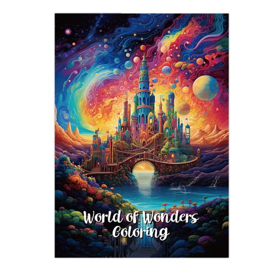 Anime Characters Coloring Book for Adults Teens Skull Woman Coloring Book DIY Stress Relief Art Book