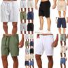 Comfortable Summer Mens Shorts With Moisture-wicking Fabric For Yoga And Fitness