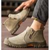 Low Cut Welding Safety Boots for Men Anti-smashing Construction Work Shoes Puncture Proof Indestructible Shoes Safety Work Boots