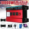 10000W LED Display Car Inverter Power Inverter Peak Auto 4 USB Port Converter Transformer Modified Sine Wave