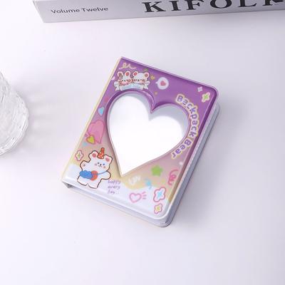Милый фотоальбом 3 дюйма Love Heart Hollow Picture Storage Case Kpop Card Binder Name Card Book Photocard Holder 36 карманов