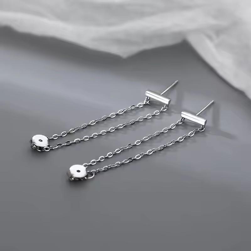 Ventfille 925 Sterling Silver Water Drop Earring for Women Gift Minimalism Versatile Office Trend Jewelry Dropshipping