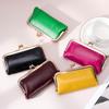 Women's Genuine Leather Coin Purse - Creative Mini Kiss Lock Bag, Small & Exquisite Fashion Accessory