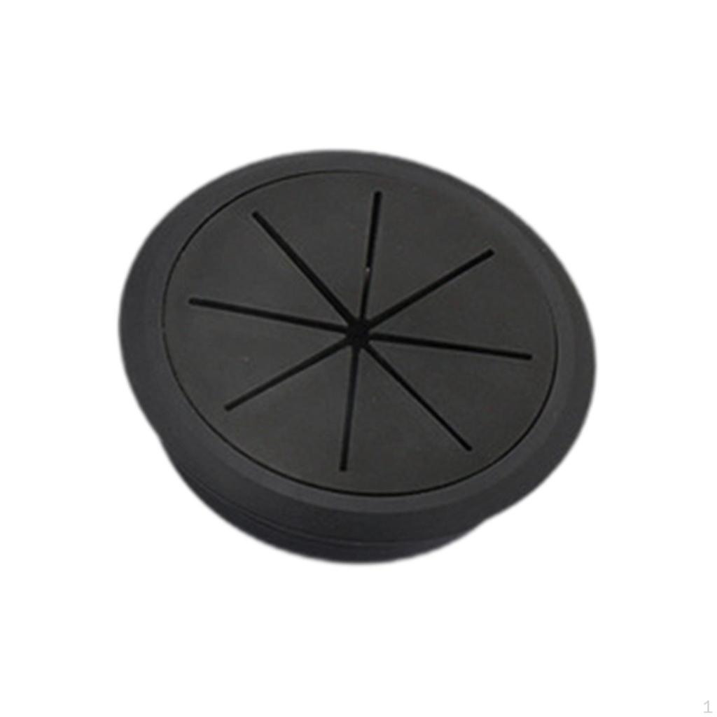 Крышка для кабельного отверстия Органайзер для настольного оборудования Управление и скрытие черного провода Гибкий