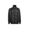 Originals x All Blacks Огненная птица Клетчатая Свободный крой На молнии Воротник-стойка Переработанный полиэстер Спортивная куртка Мужская Черная KG4633