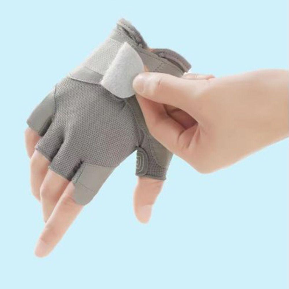 Sturdy Workout Gloves Anti-slip Split Finger Gloves Leisure Gym Gloves  Shock Absorption