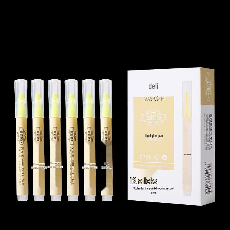 Deli Yellow Highlighter Pen