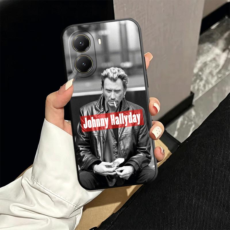 Johnny Hallyday Music Soft Phone Case for Xiaomi Poco X5 X6 X7 X8 Pro Max X3 F7 F8 Ultra M8 M7 M6 M5 Redmi 15 15C 14C 13C 12C X4