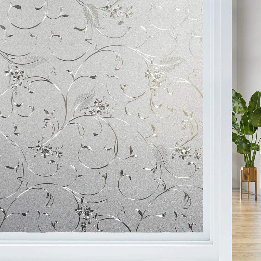 Широкая матовая пленка для защиты окон шириной 75/90 см, неклеящиеся пленки для оконных стекол, терморегулирующие статические съемные наклейки для окон