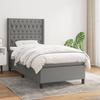 3131634 vidaXL Divan Bed and Mattress Dark Grey 90x190 Cm Fabric