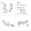 Shinjuku Gin no Kura Triple Plumeria Zirconia Silver Stud Earrings for Both for Women & (2-Piece, Ears)